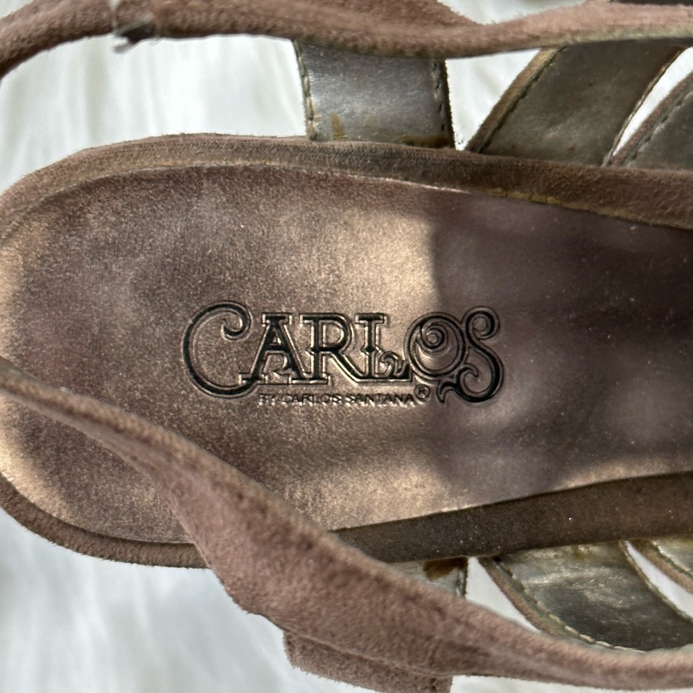 Carlos Santana Nude Wedge Zip Wedge - Picture 6 of 7